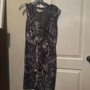 Loft dress grey knee length